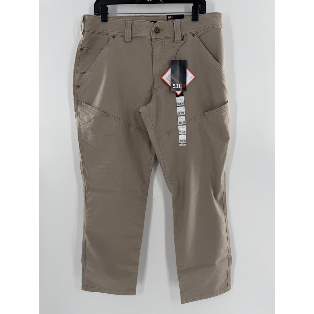 5.11 Tactical Coalition Pant Mens 36x30 Khaki Tan Straight Fit Utility 74533